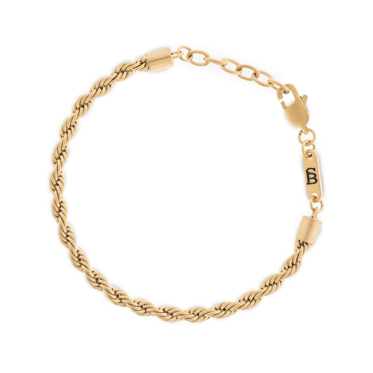 Helix 4mm Chain Bracelet 18K Gold - STEEL & BARNETT