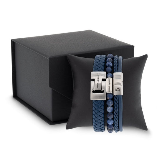Premium Bracelet Set Blue - STEEL & BARNETT