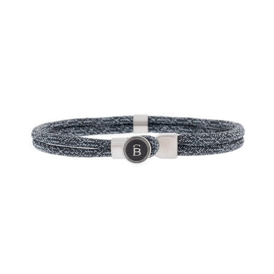 Riptide Rope Bracelet Antraciet - STEEL & BARNETT