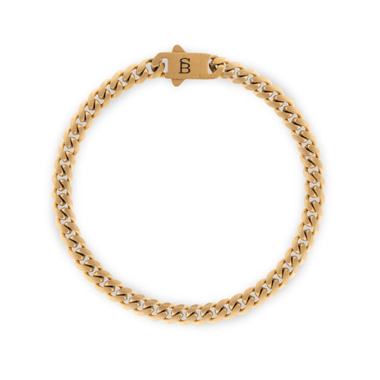 Svelte Stephen 5mm Chain Bracelet 18K Gold - STEEL & BARNETT