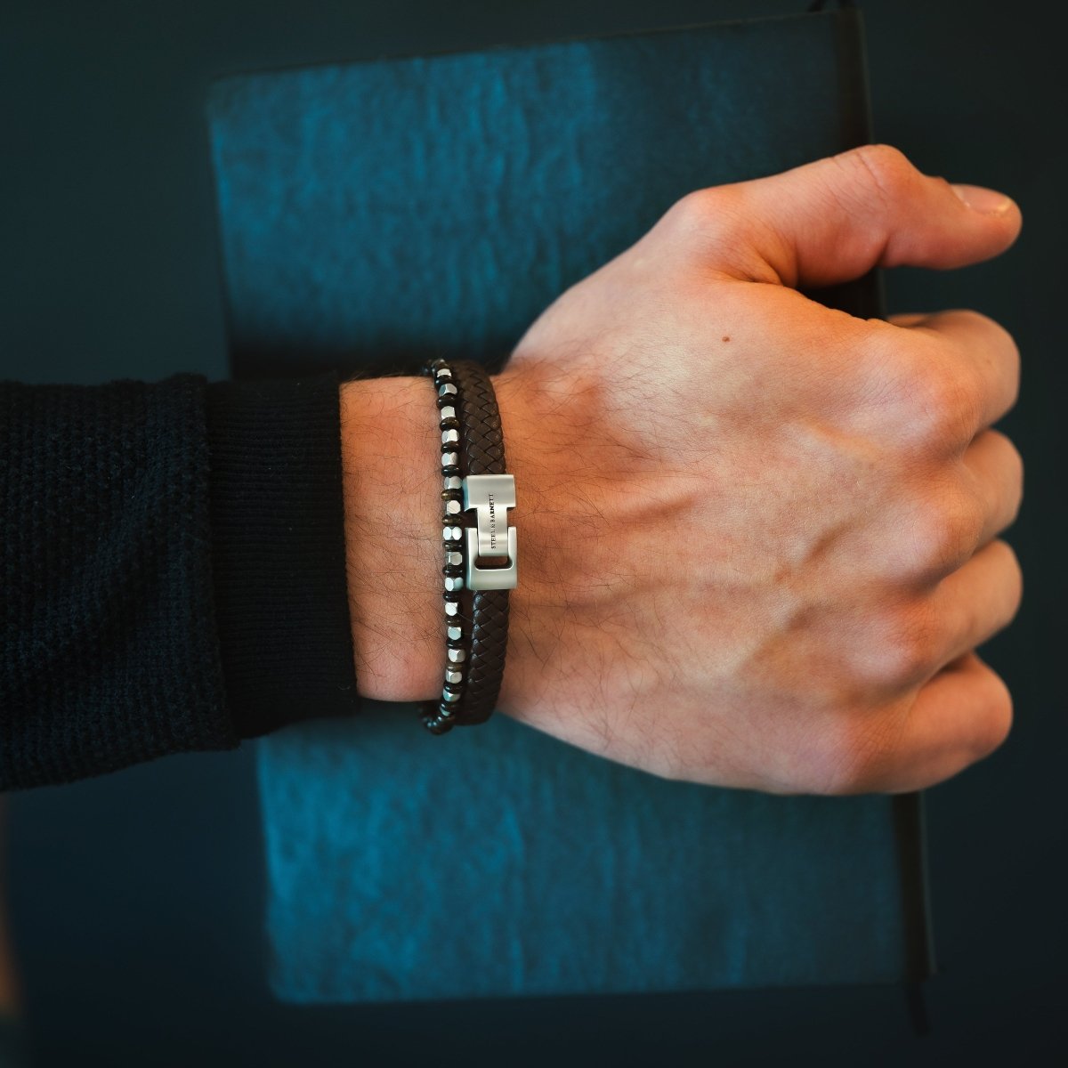 Vertex Stones Bracelet Bronzite Adjustable - STEEL & BARNETT