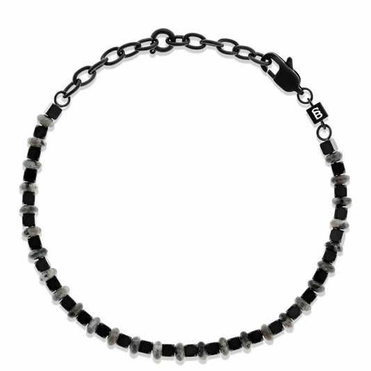 Vertex Stones Bracelet Labradorite Adjustable - STEEL & BARNETT
