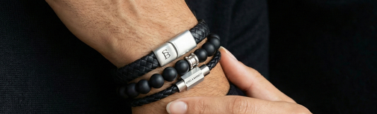 How to Stack Men's Bracelets