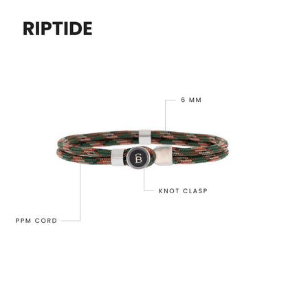 Riptide Rope Bracelet Woodland