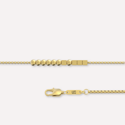 HERO Morse Code Bracelet 18K Gold