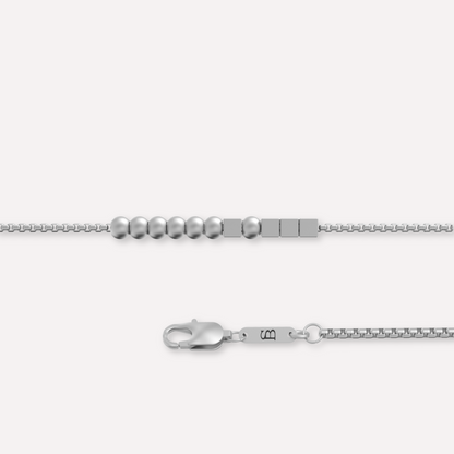 HERO Morse Code Bracelet Silver