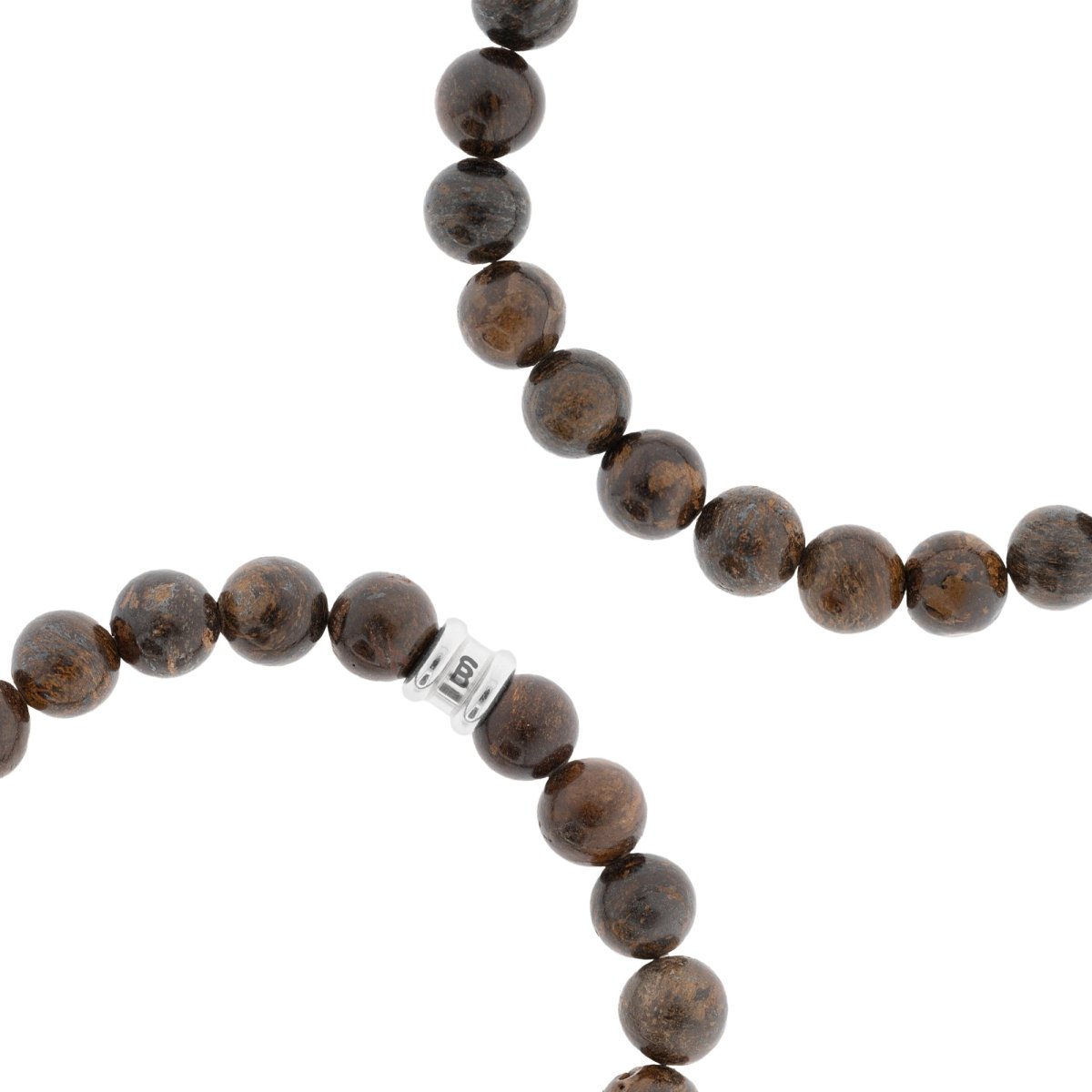 natural bronzite gemstone mala wristband