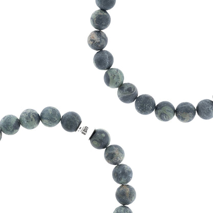 8mm Round Gemstone Bracelet Matt Kambaba - STEEL & BARNETT