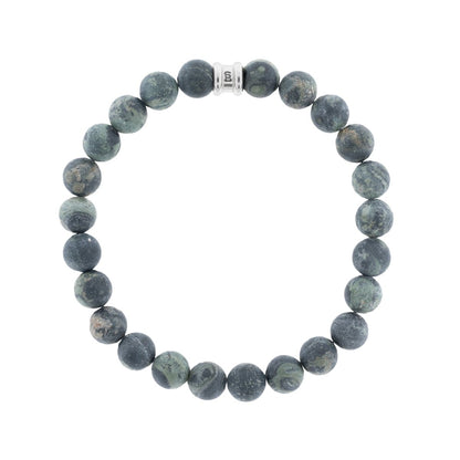 8mm Round Gemstone Bracelet Matt Kambaba - STEEL & BARNETT