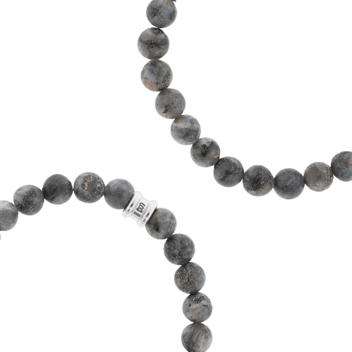 matte labradorite gemstone stretch bracelet