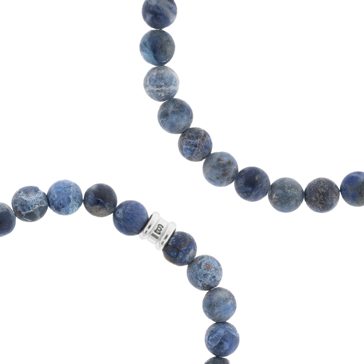 natural matte sodalite stone bead bracelet