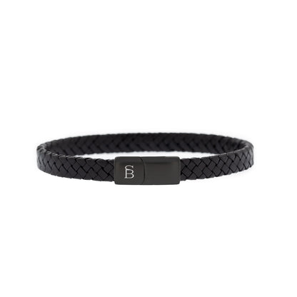 all black stainless steel bracelet minimal jewelry for men steel and barnett