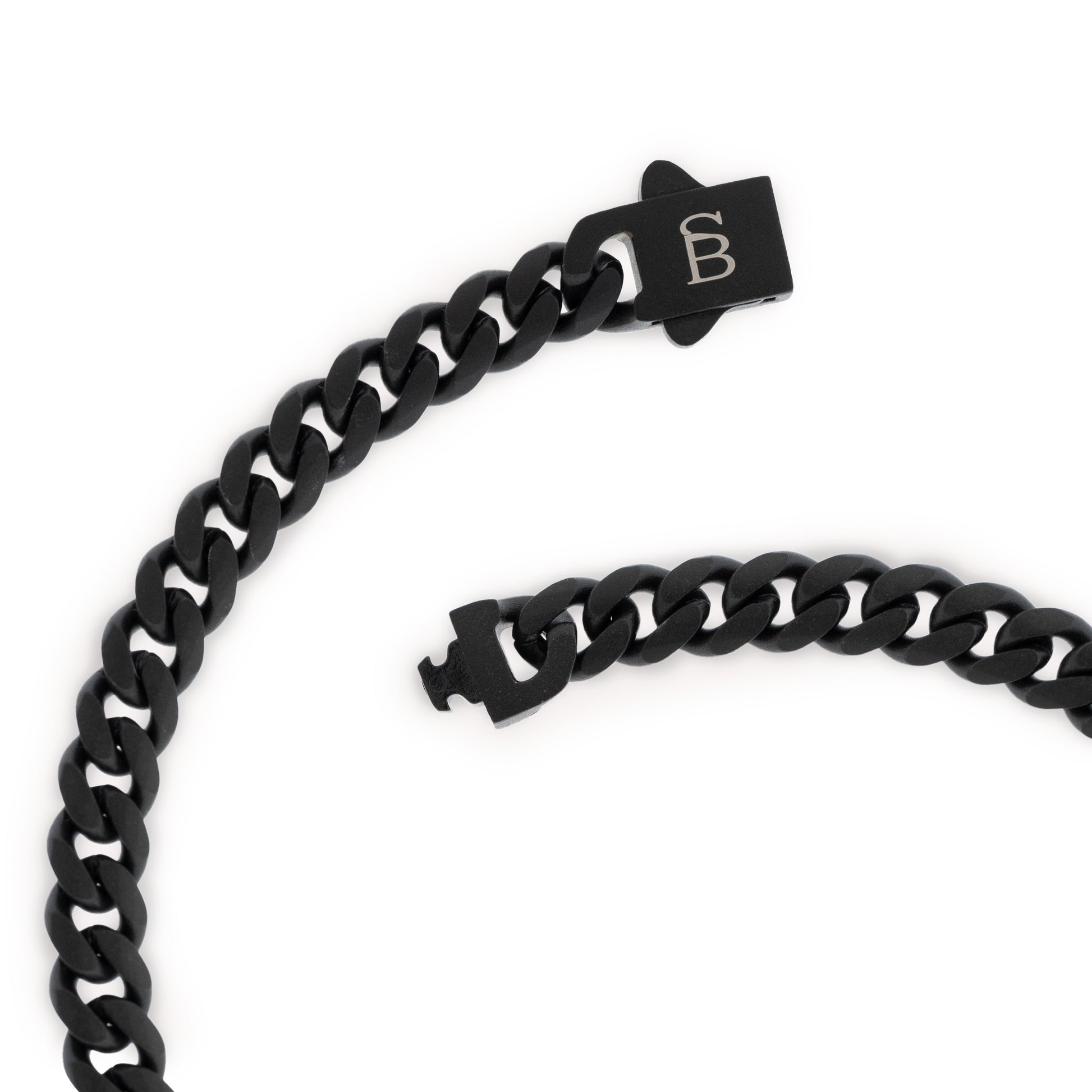 all black stainless steel bracelet minimal jewelry for men steel and barnett