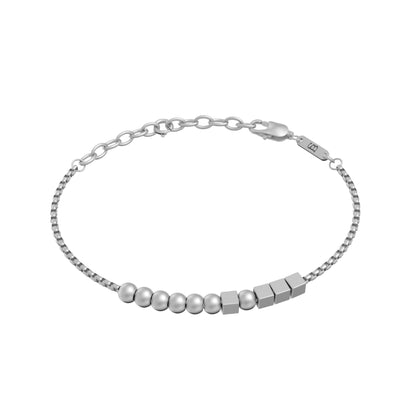 HERO Morse Code Bracelet Silver