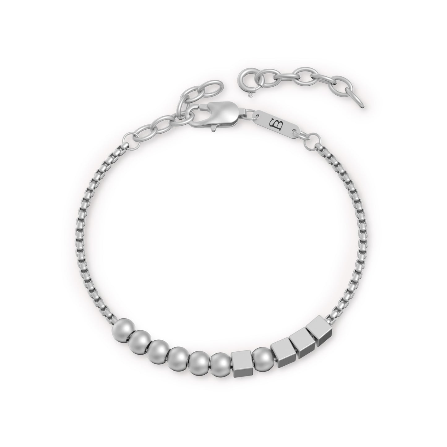 HERO Morse Code Bracelet Silver