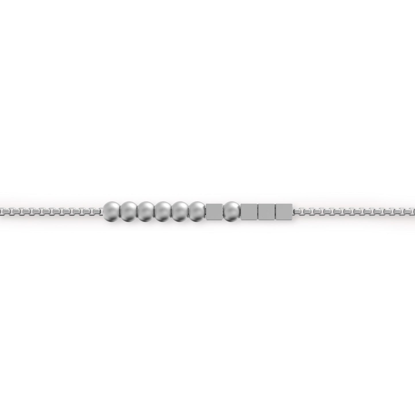 HERO Morse Code Bracelet Silver