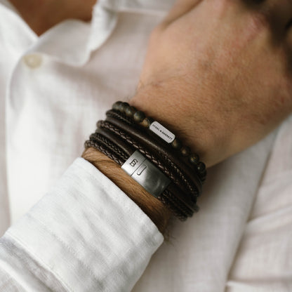 Bonacci Leather Bracelet Brown