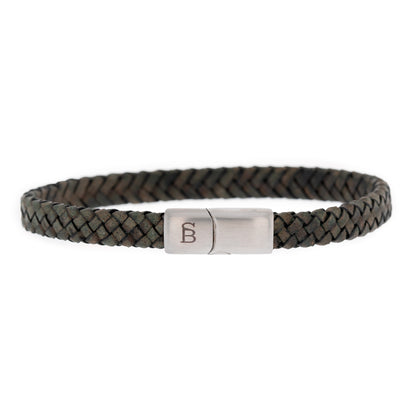 Riley Leren Armband Groen