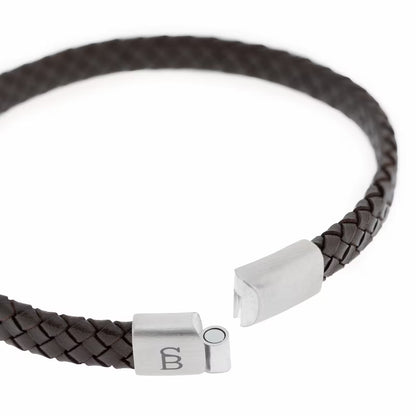 Riley Leather Bracelet Brown