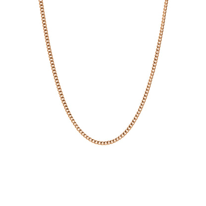 minimal gold chain for men necklace stainless steel steel and barnett  Minimal Chain Necklace 18K Gold Adjustable 50-60cm/20-24'