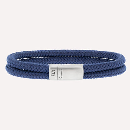 double blue rope bracelet for men by steel and barnett