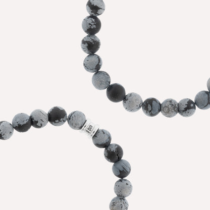 gemstone bracelet stone bracelet snowflake grey and black stones from steel and barnett