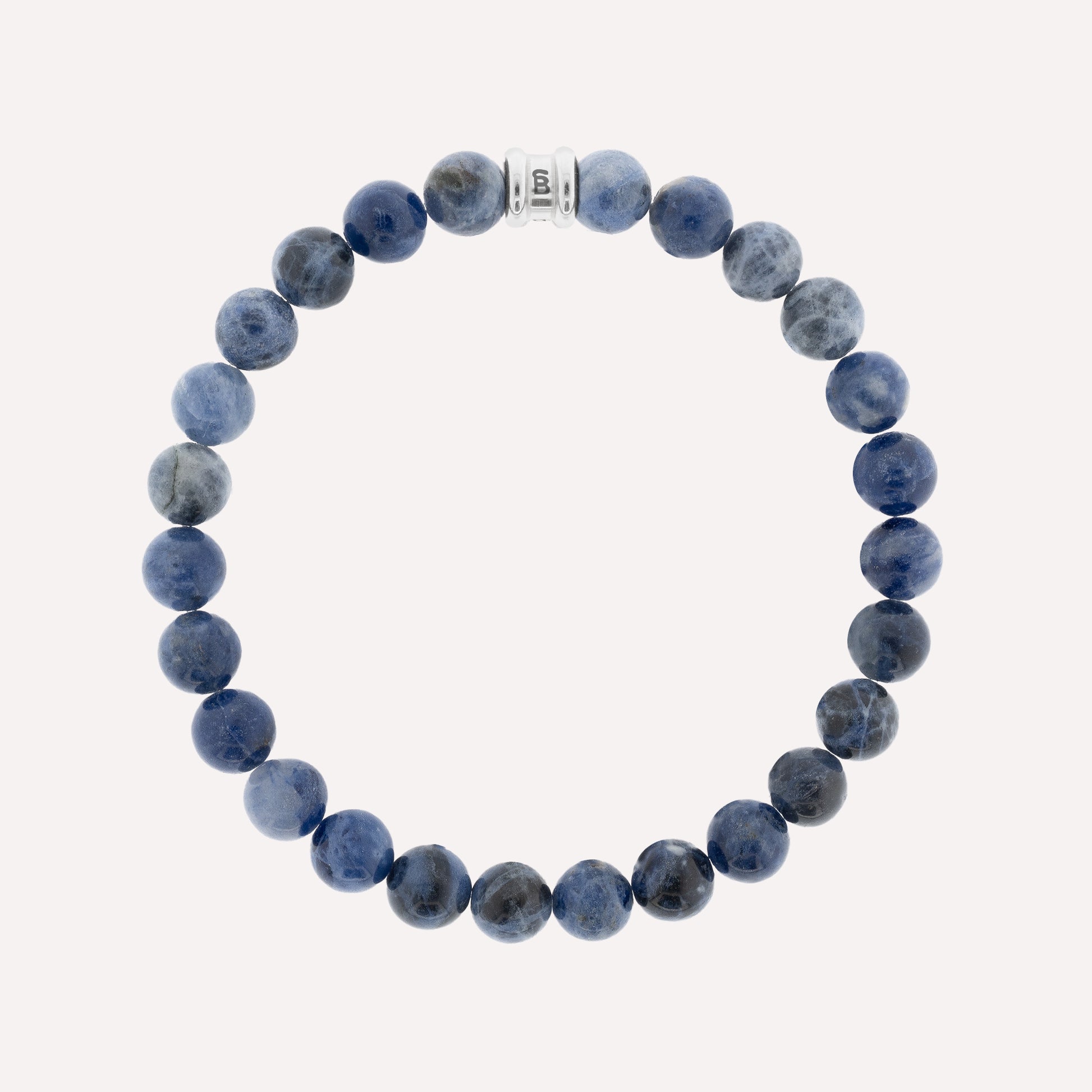 blue bracelet for men navy steel and barnett 8mm Round Gemstone Bracelet Blue