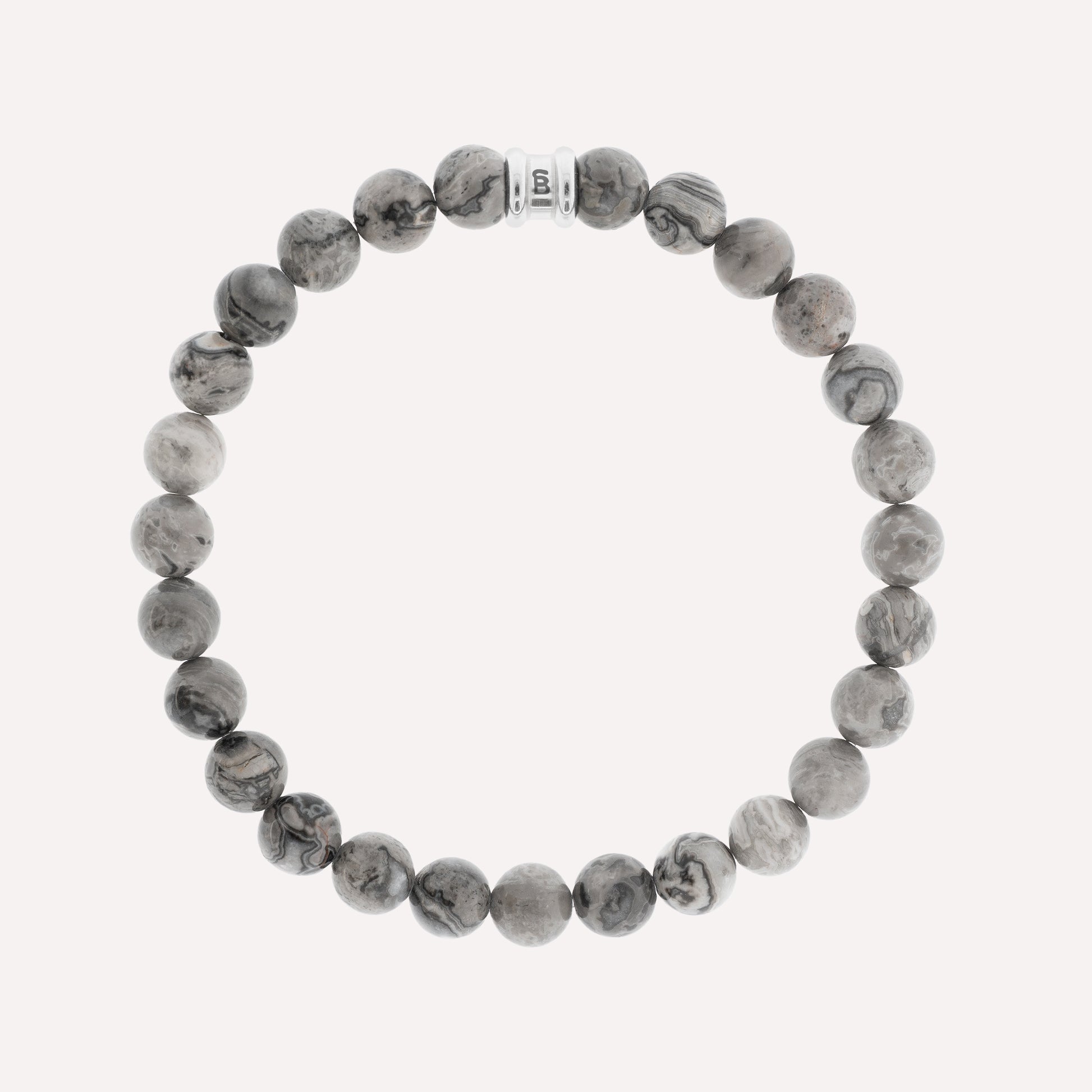 grey beaded stone bracelet gemstone bracelets from steel and barnett