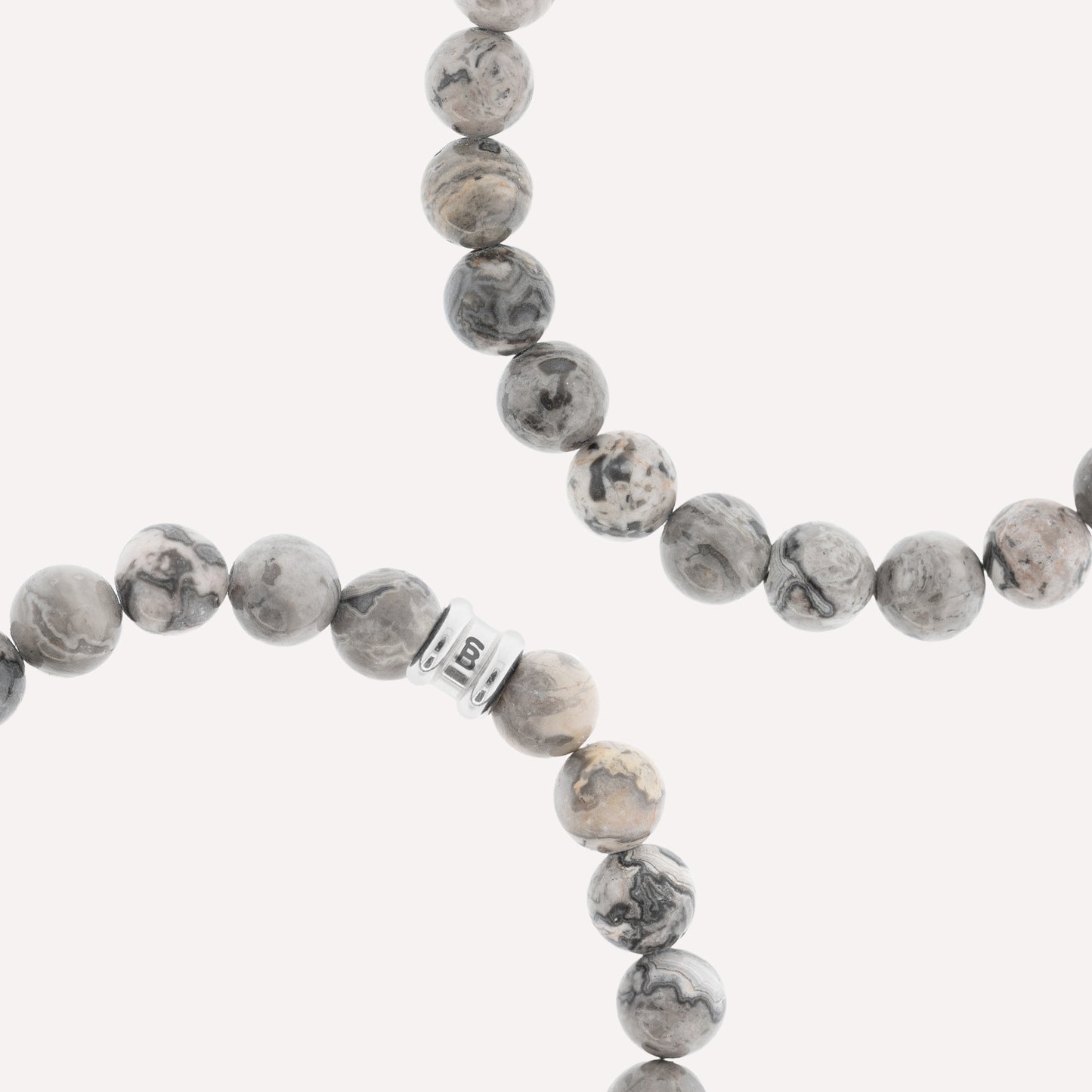 grey beaded stone bracelet gemstone bracelets from steel and barnett