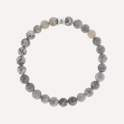 maat smoky gray stone bracelet from steel and barnett