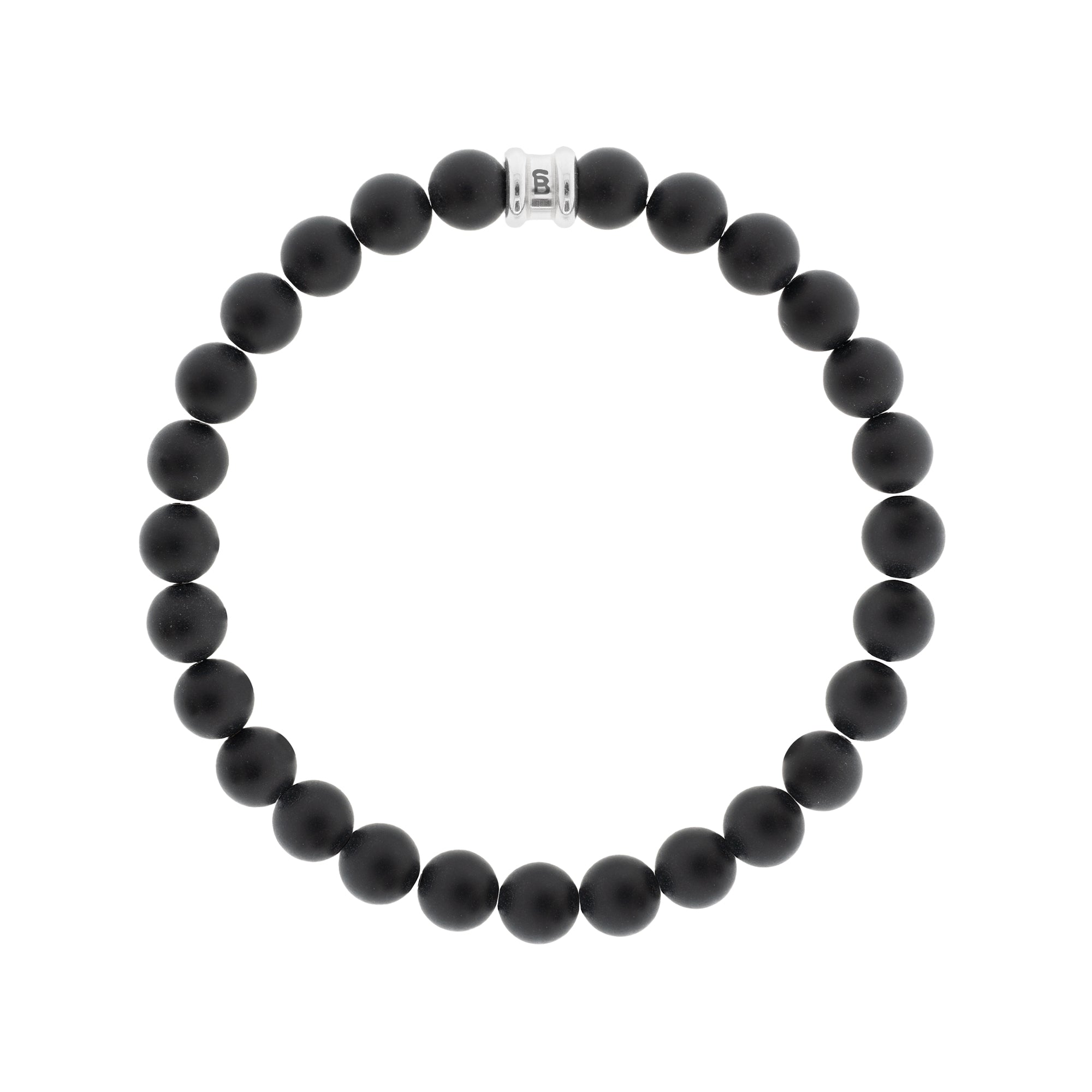 Black Grey Gem Bracelet good 16+5cm