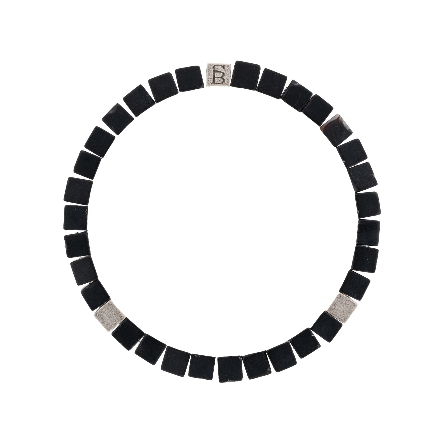 Bracelet en Pierres Cube Memphis Obsidienne