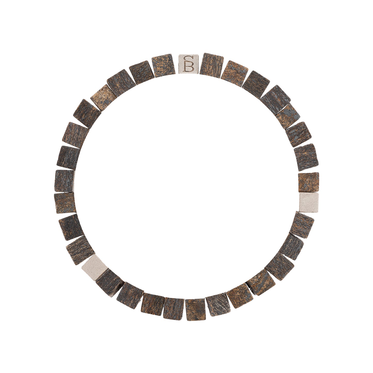 Bracelet en Pierres Cube Memphis Bronzite Mat