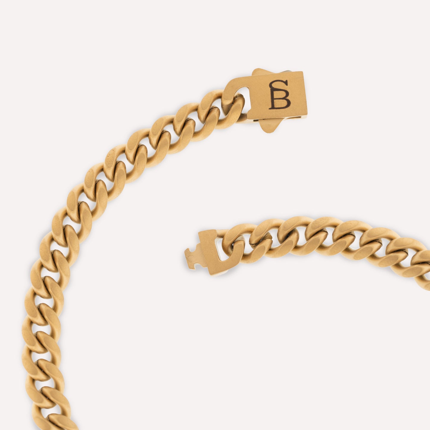 gold bracelet for men stainless steel waterpfroof steel and barnett Svelte Stephen 5mm Chain Bracelet