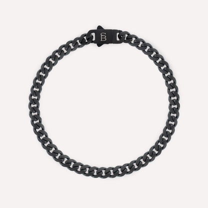 all black stainless steel bracelet minimal jewelry for men steel and barnett