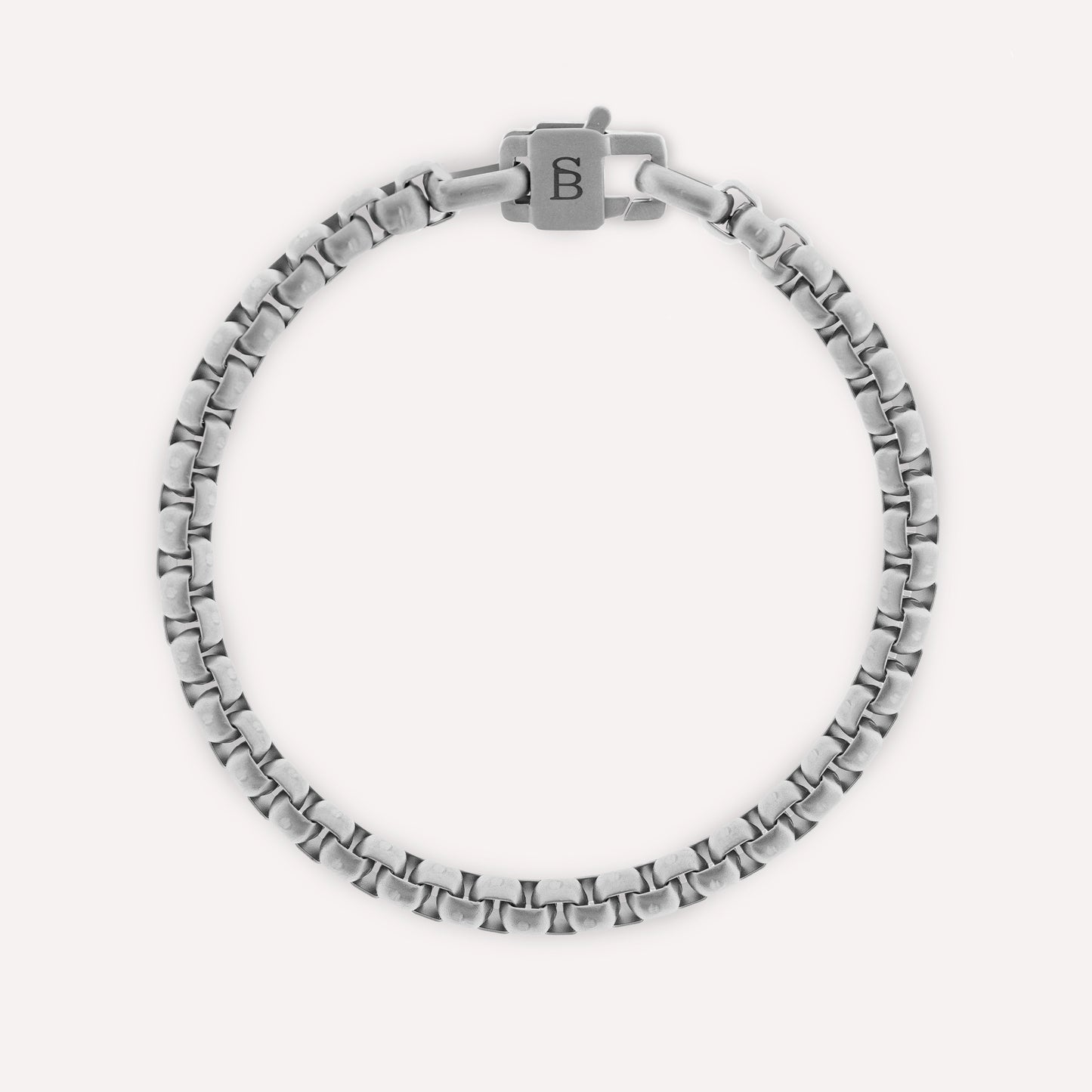 silver bracelet stainless steel waterproof by steel and barnett