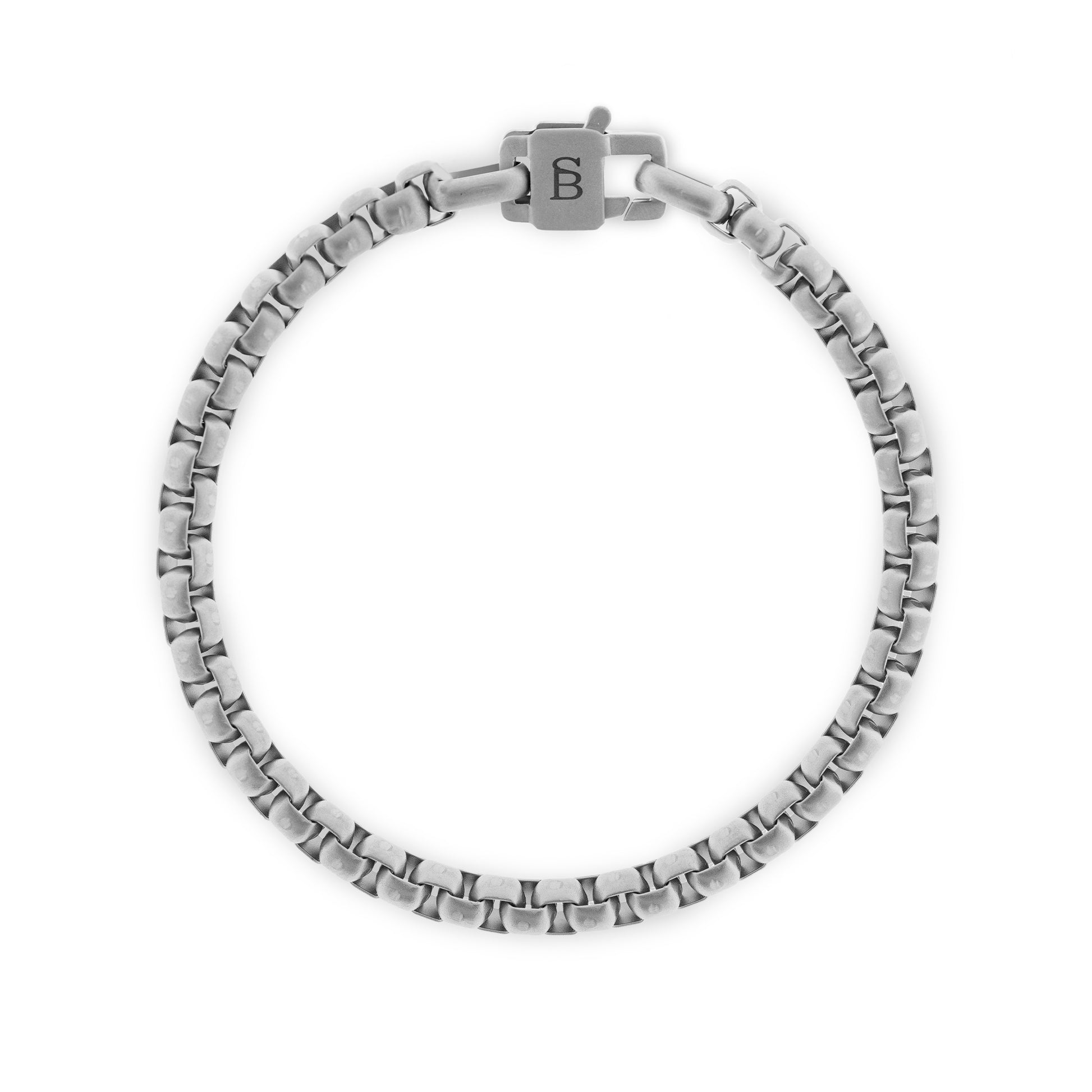 silver bracelet stainless steel waterproof by steel and barnett