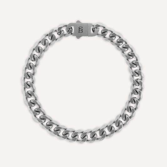 silver bracelet for men stainless steel chain bracelet steel and barnett waterproof jewelry for men