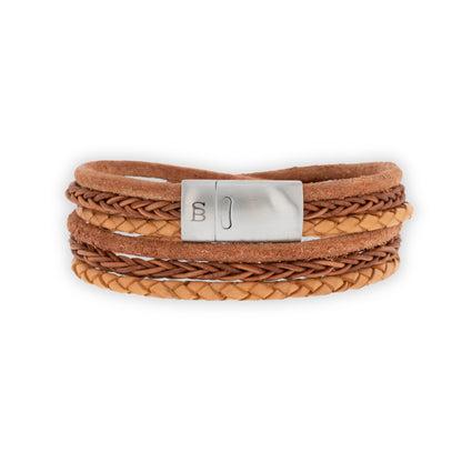 Bonacci Leather Bracelet Camel