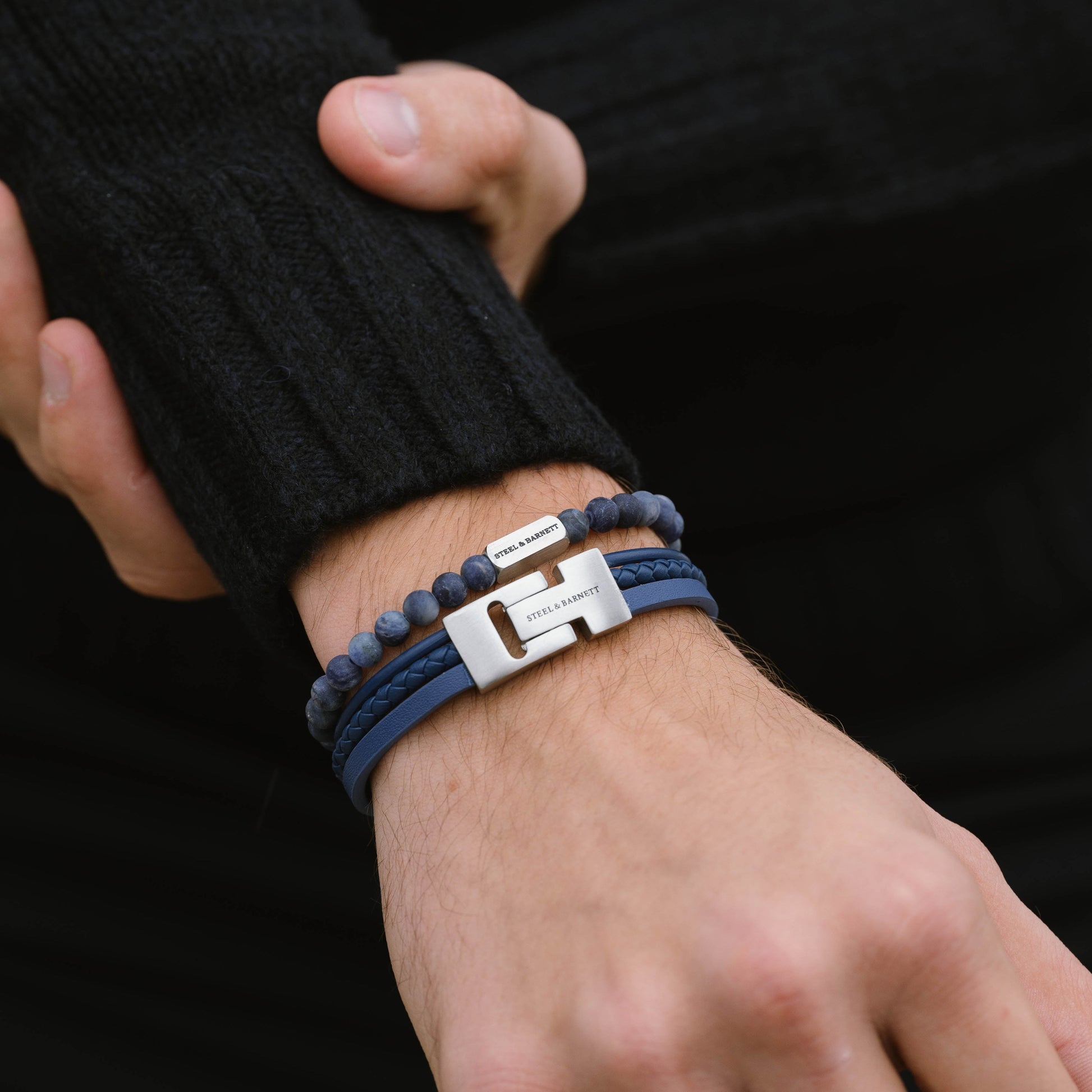 Blue bracelets for men giftd for him