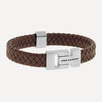 Harrison Nappa Leather Bracelet Brown