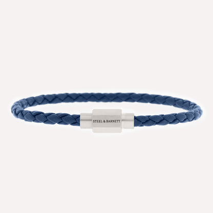 Luke Landon Nappa Leather Bracelet Blue