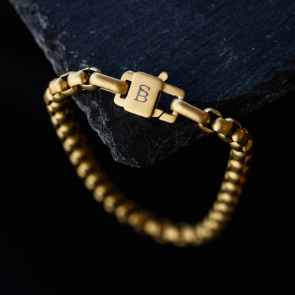 Urban Edge 5mm Box Chain Bracelet 18K Gold