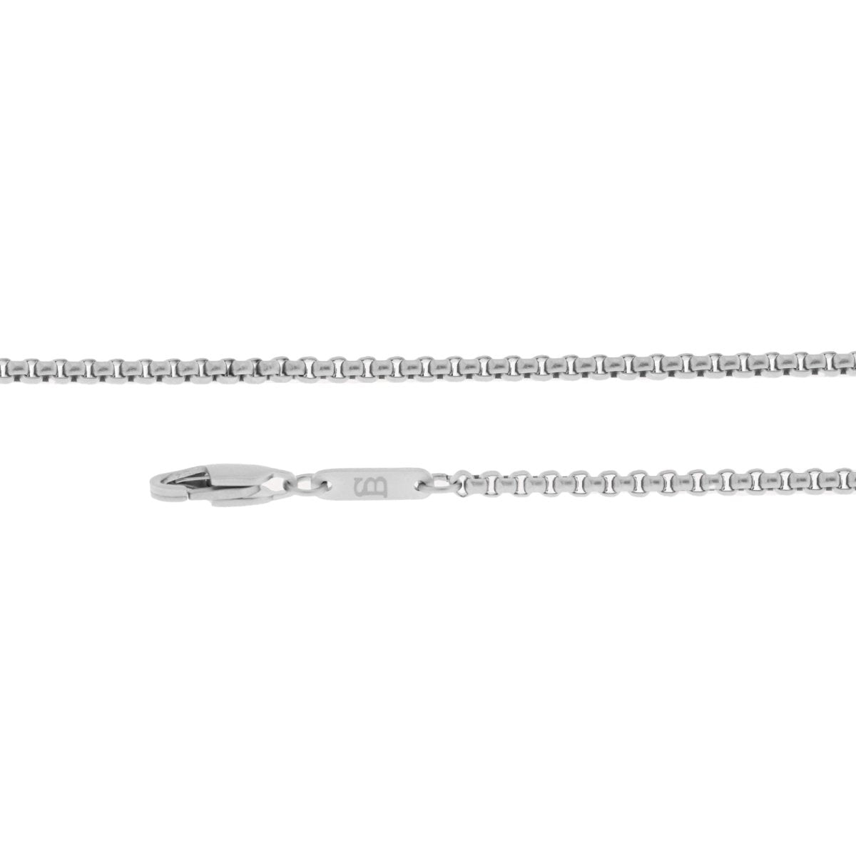 Boxed Chain Necklace Silver Adjustable 50 - 60cm/20 - 24' - STEEL & BARNETT