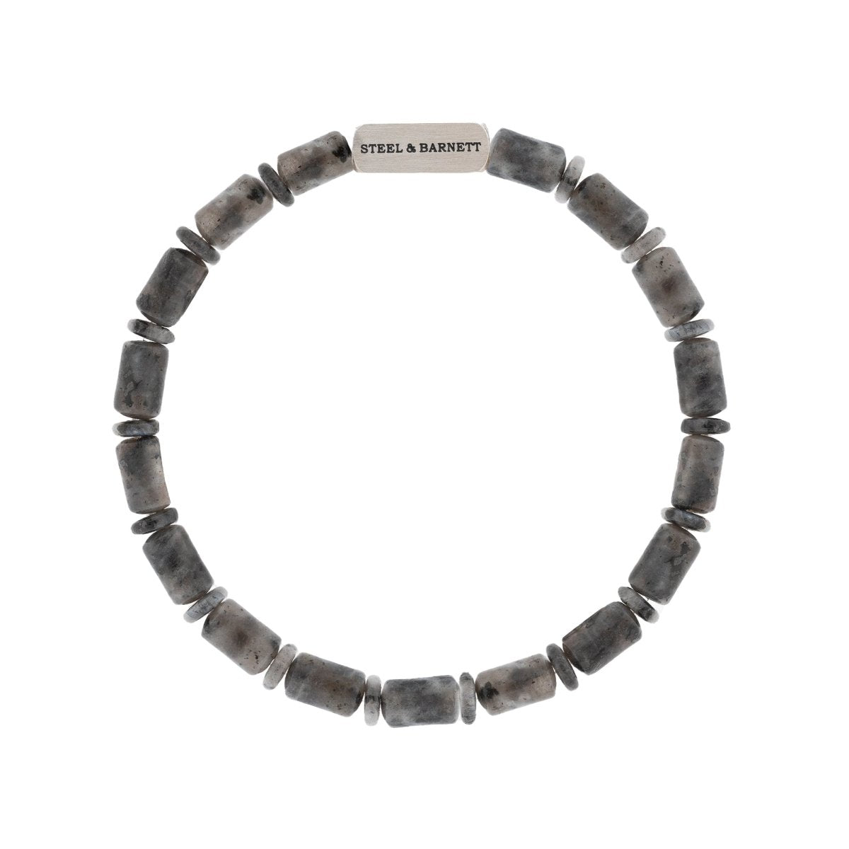 Labradorite Gemstone Barrel Beads Bracelet
