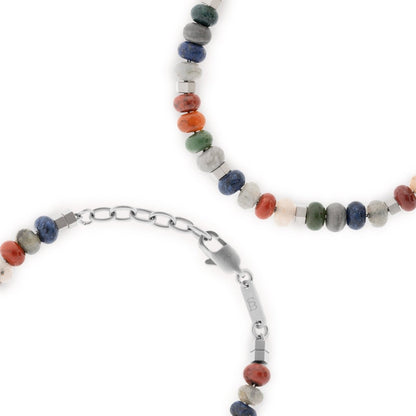 Cyrus Gemstone Bracelet Spectrum Adjustable - STEEL & BARNETT