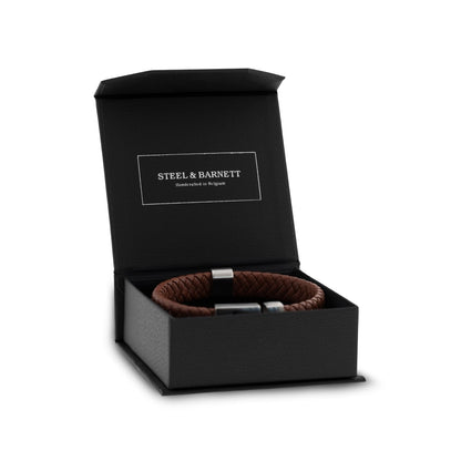 Faux Leather Necklace/Bracelet Box - STEEL & BARNETT