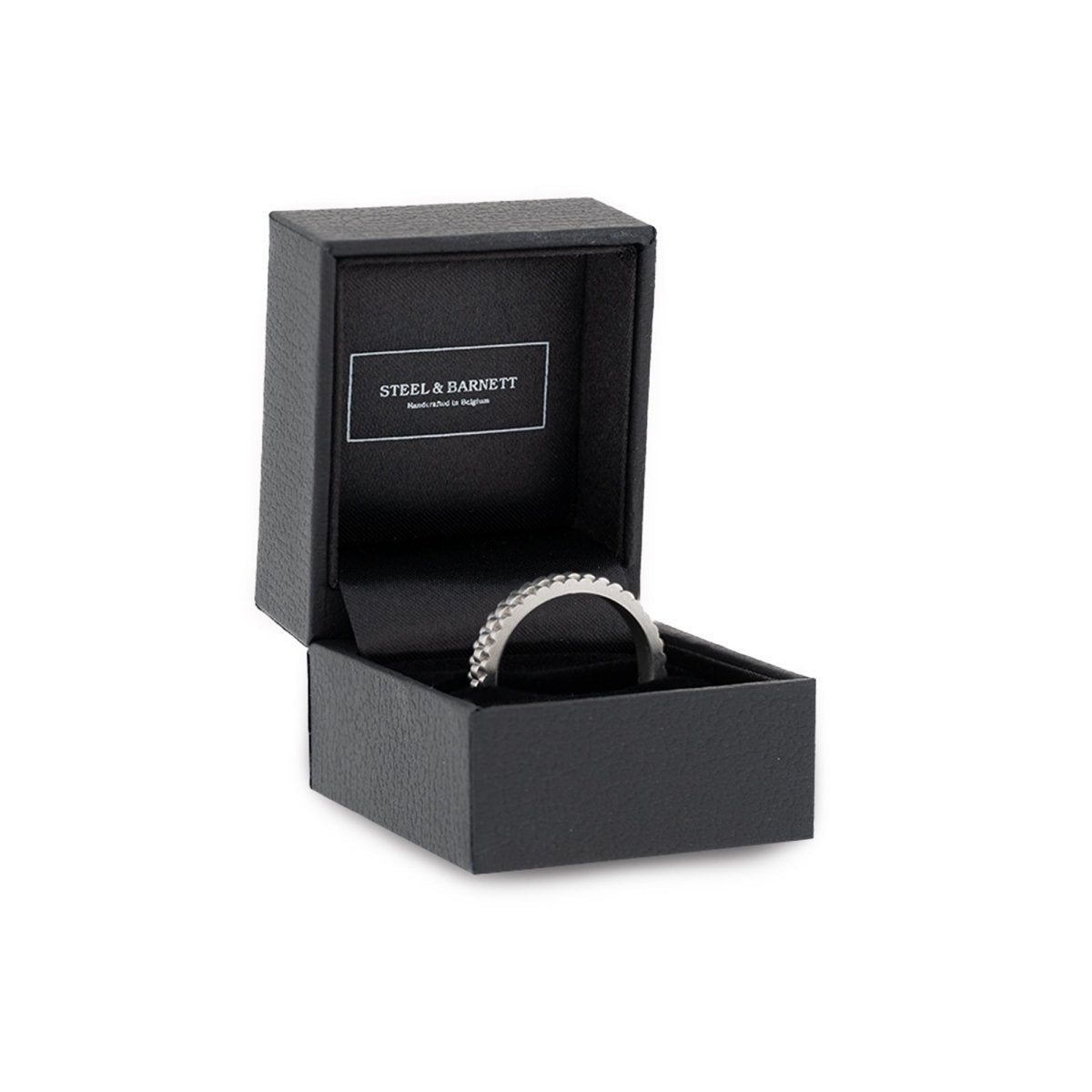 Faux Leather Ring Box - STEEL & BARNETT