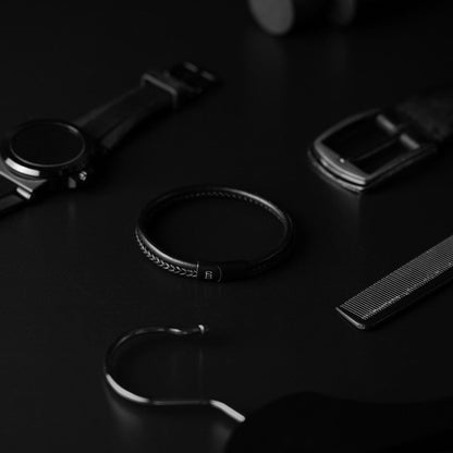 Bracelet Black Edition Denby en Cuir