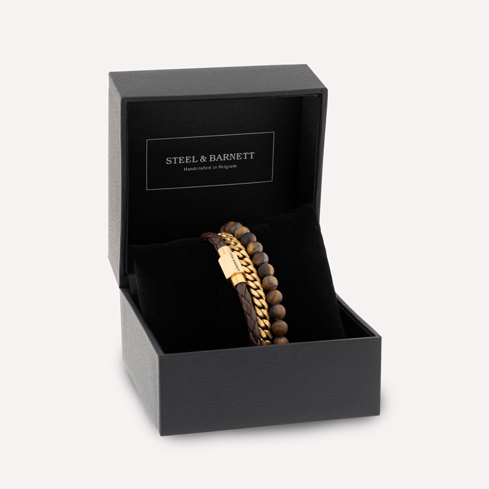 Tiger Gold Bracelet Set